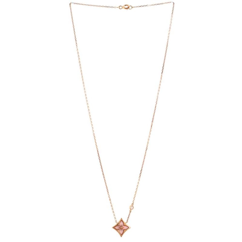 Louis Vuitton Color Blossom BB Star Pendant Necklace 18K Rose Gold with Diamond - Picture 2 of 3